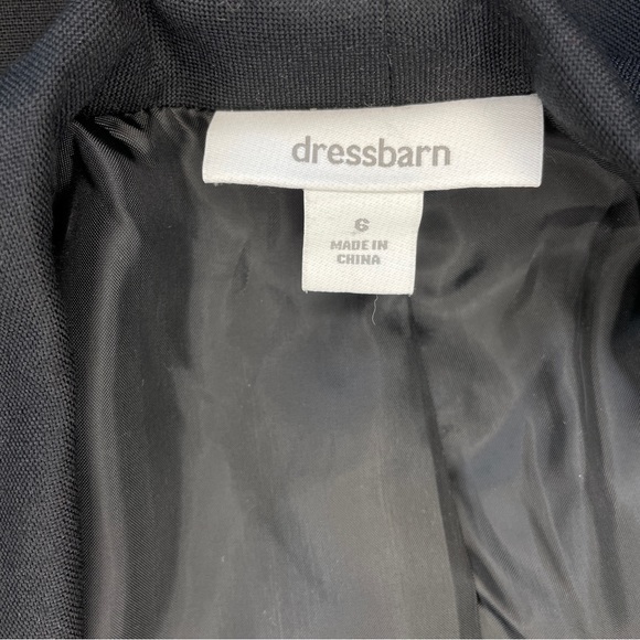 Dress Barn Open Front Rayon Blend Blazer - Black - Picture 5 of 16